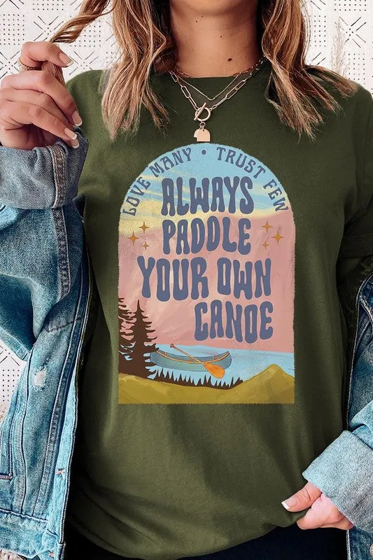Paddle Your Own Canoe Nature Graphic T Shirts