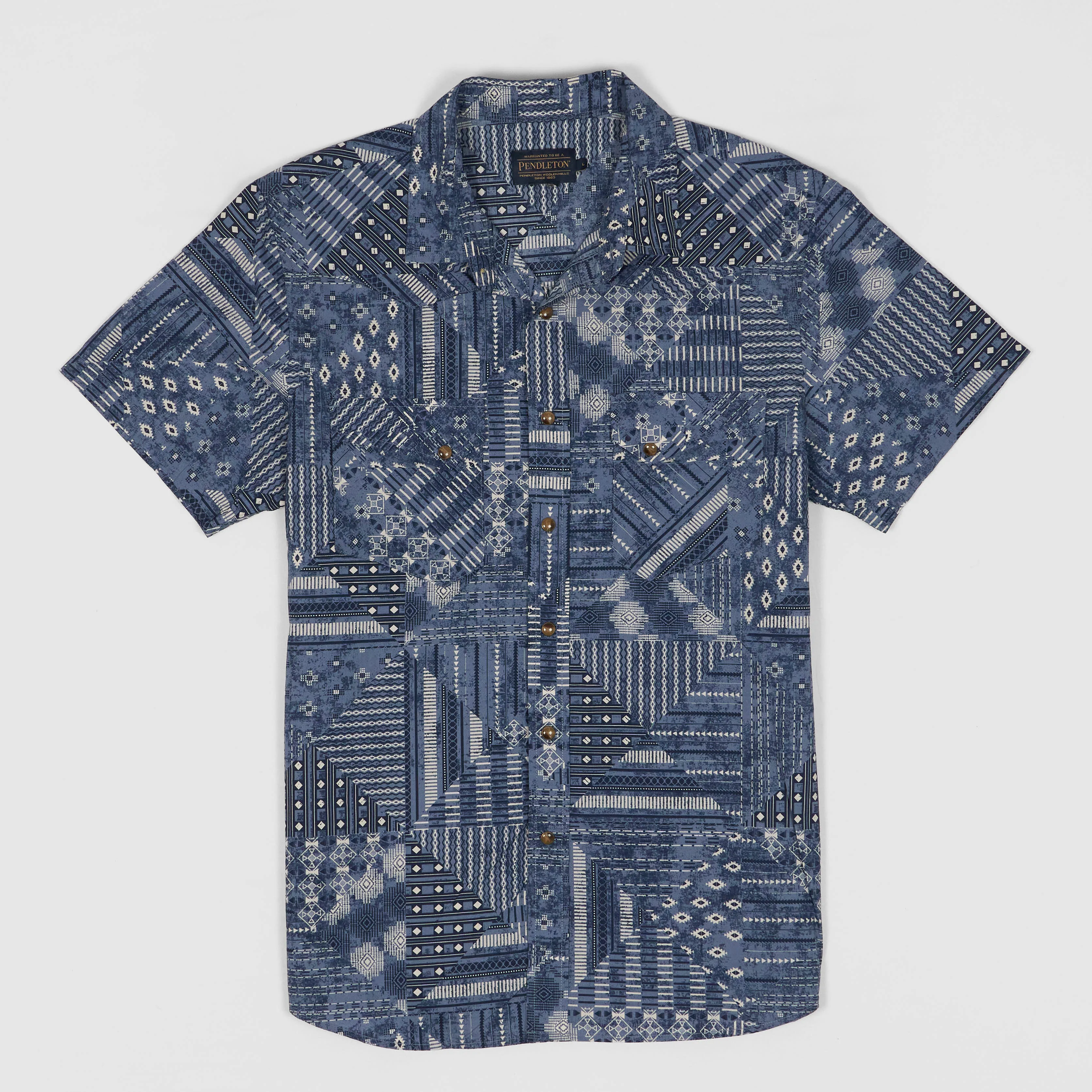 Pendleton Bandana Printed  Short Sleeve Cotton Shirt
