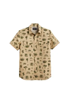 Pendleton Woolen Mills Laramie Shirt Short Sleeve Yuca Valley in Tan