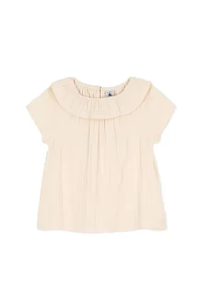 Petit Bateau - Ruffle Collar Top (2-6X)