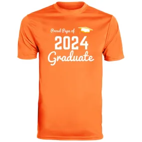Proud Papa graduate 2024 white CLOSEOUT - 790 Men's Moisture-Wicking Tee