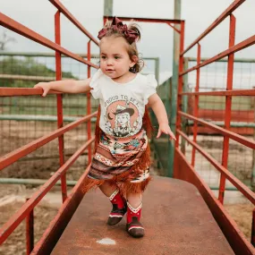 Proud to be a Cowgirl Fringe Onesie Baby (0-18M)