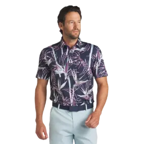 Puma MATTR Birds of Paradise Golf Polo - Navy