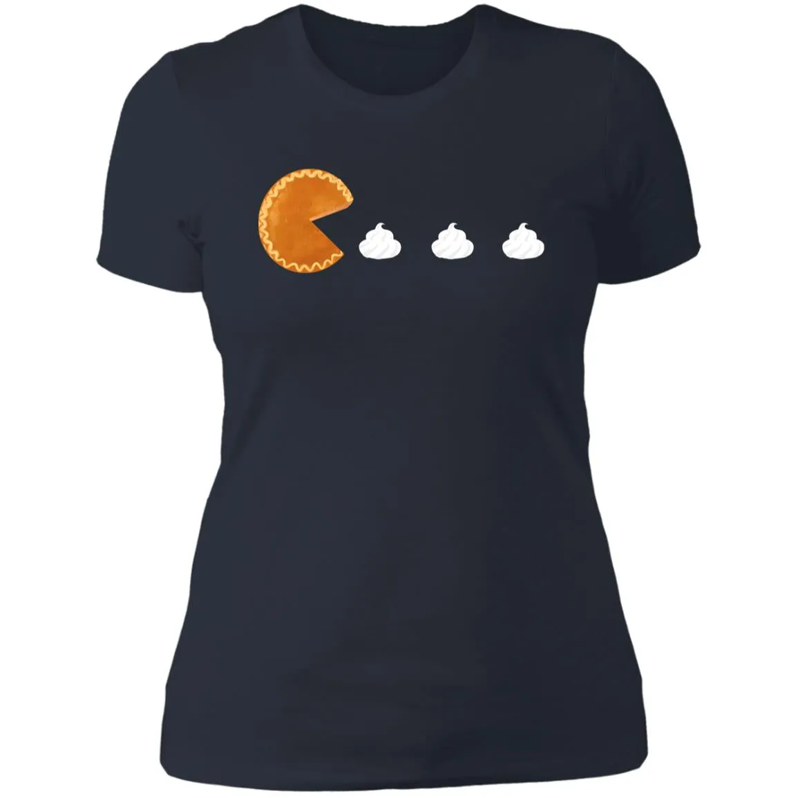 Pumpkin Pac Man -- Ladies' Boyfriend T-Shirt