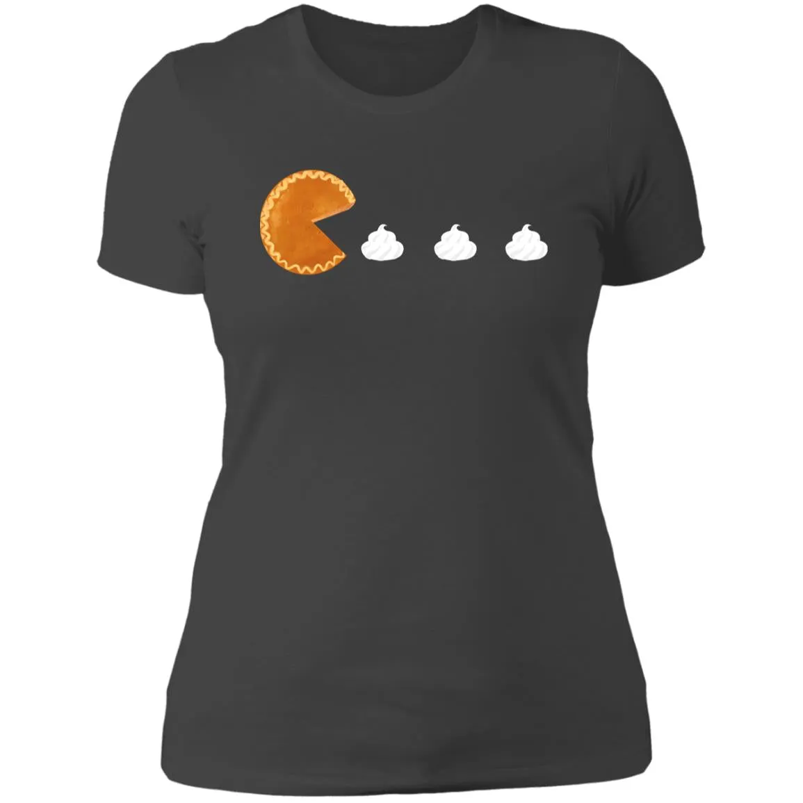 Pumpkin Pac Man -- Ladies' Boyfriend T-Shirt
