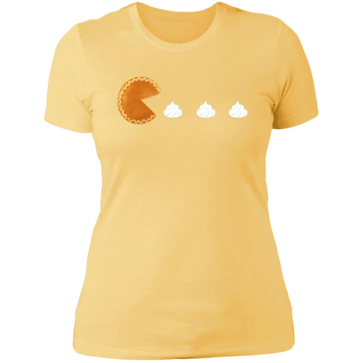 Pumpkin Pac Man -- Ladies' Boyfriend T-Shirt