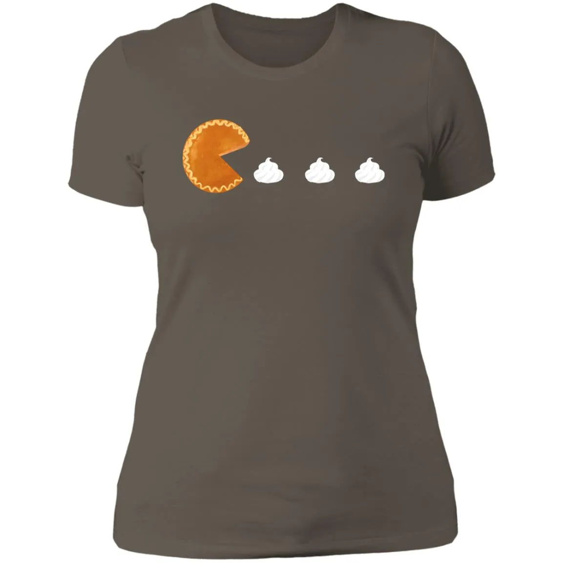 Pumpkin Pac Man -- Ladies' Boyfriend T-Shirt