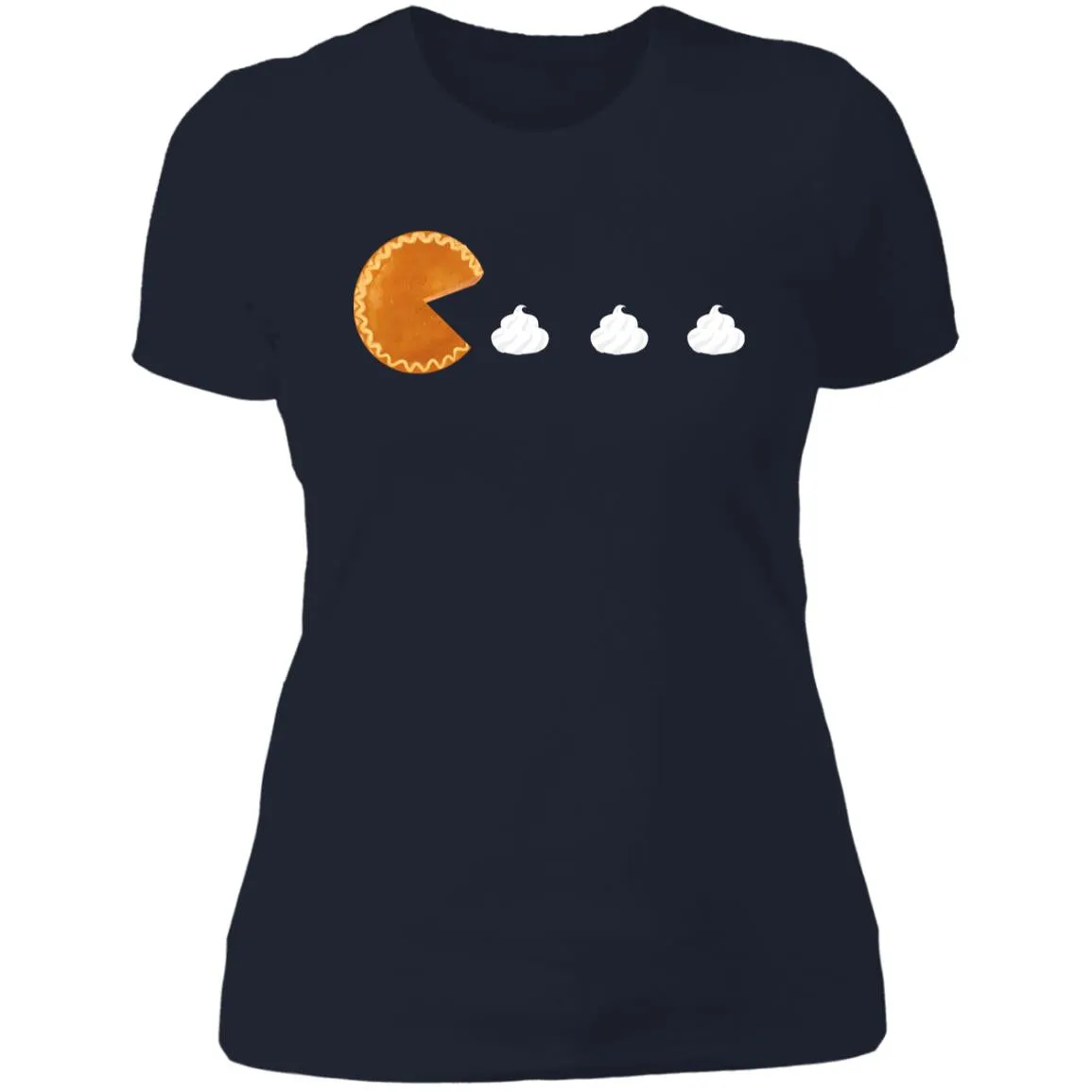 Pumpkin Pac Man -- Ladies' Boyfriend T-Shirt