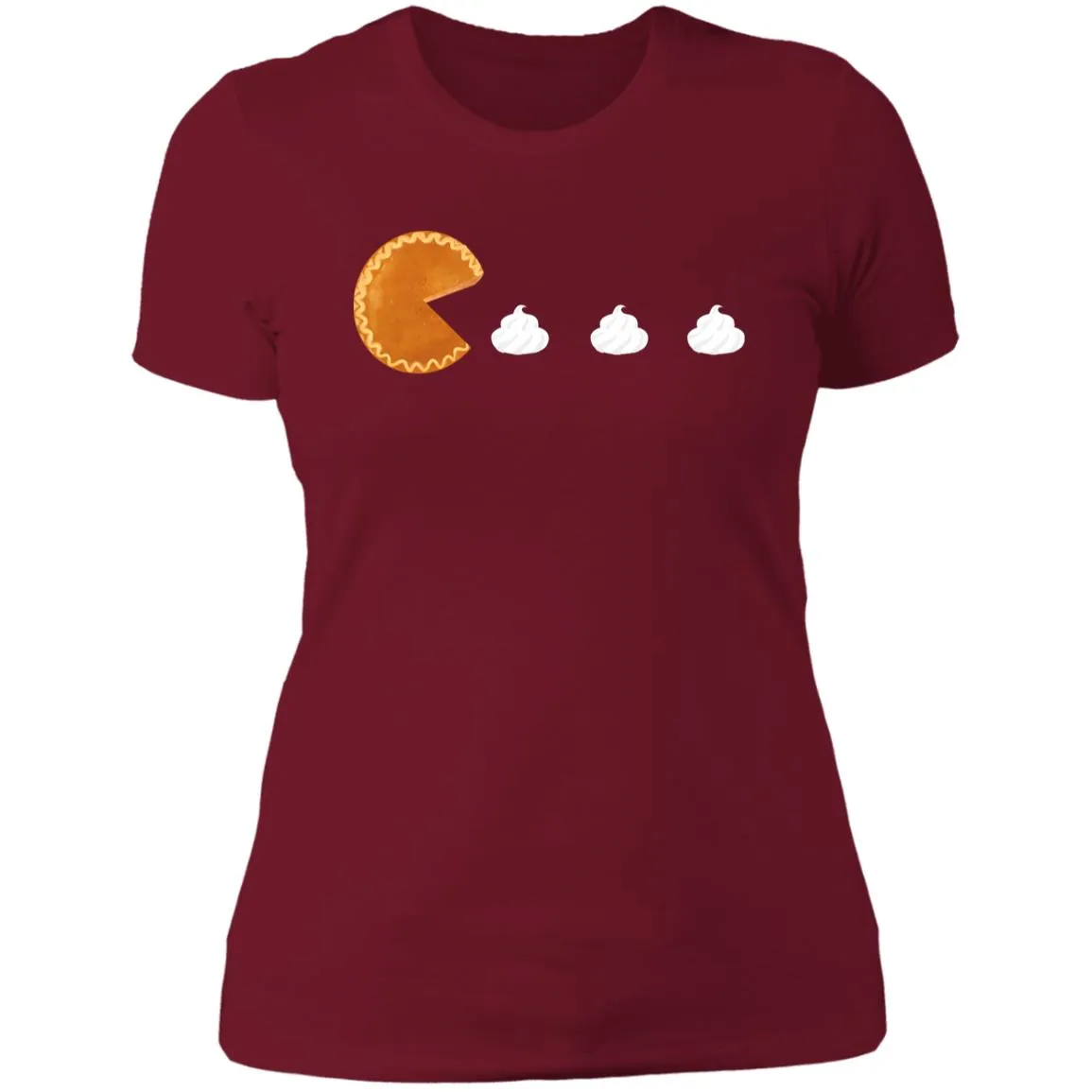 Pumpkin Pac Man -- Ladies' Boyfriend T-Shirt