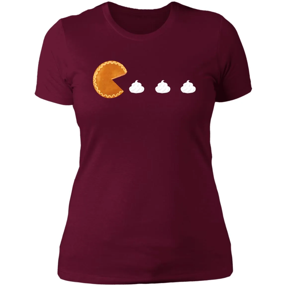 Pumpkin Pac Man -- Ladies' Boyfriend T-Shirt