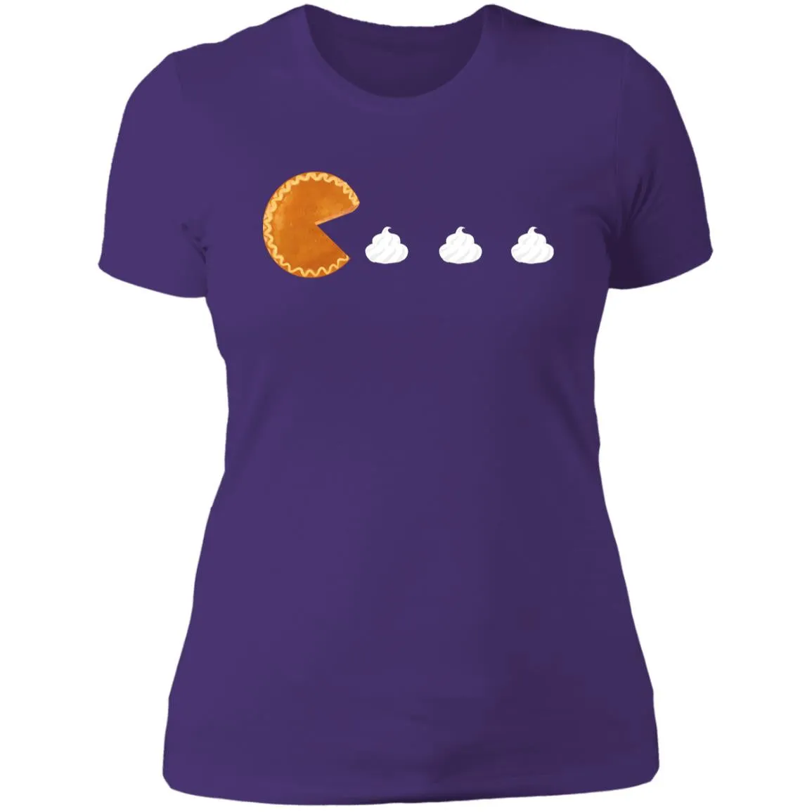 Pumpkin Pac Man -- Ladies' Boyfriend T-Shirt