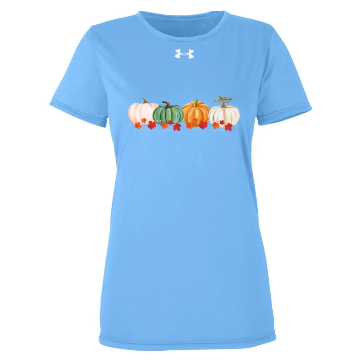 Pumpkins in a Row -- Under Armour Women-s Team Tech Tee