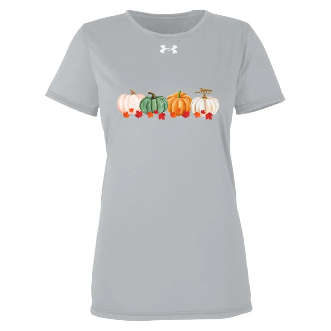 Pumpkins in a Row -- Under Armour Women-s Team Tech Tee