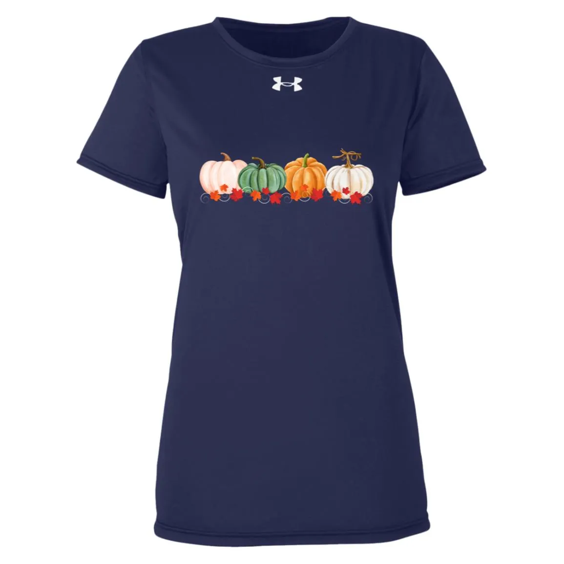 Pumpkins in a Row -- Under Armour Women-s Team Tech Tee