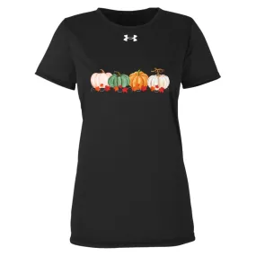 Pumpkins in a Row -- Under Armour Women-s Team Tech Tee