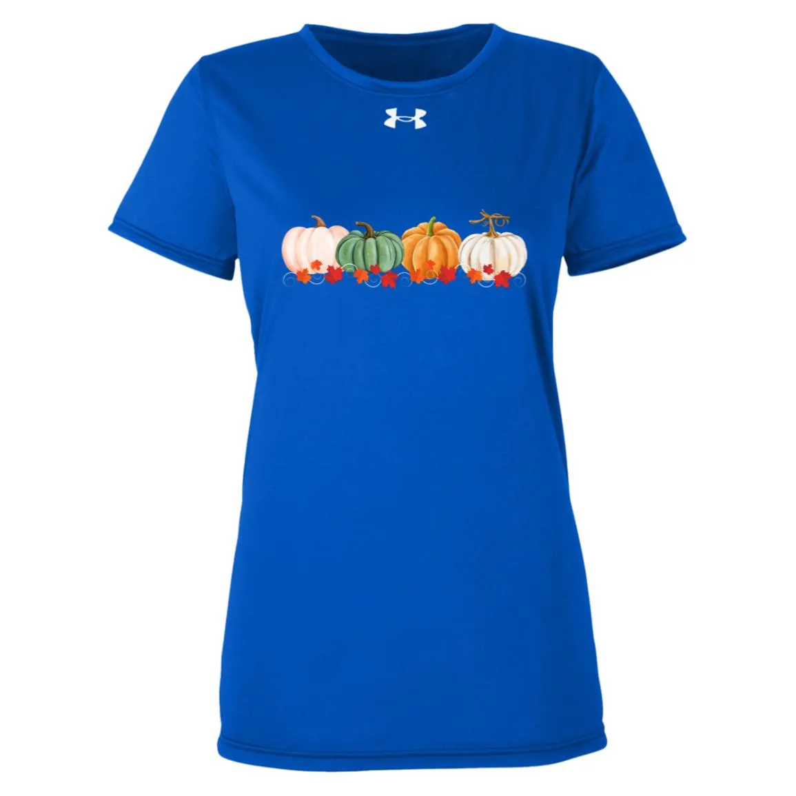 Pumpkins in a Row -- Under Armour Women-s Team Tech Tee