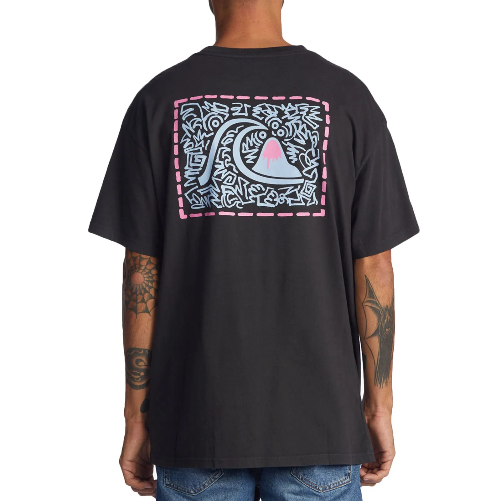 Quiksilver Mens Electric Feel T-Shirt - Black