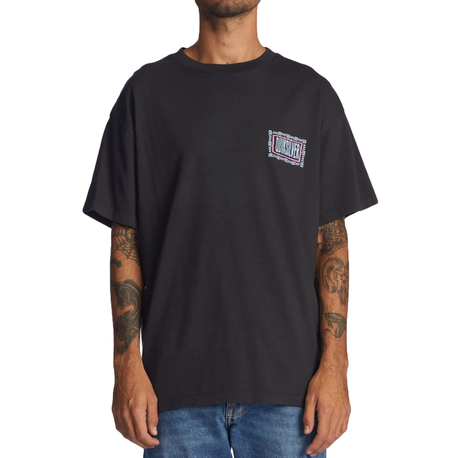 Quiksilver Mens Electric Feel T-Shirt - Black