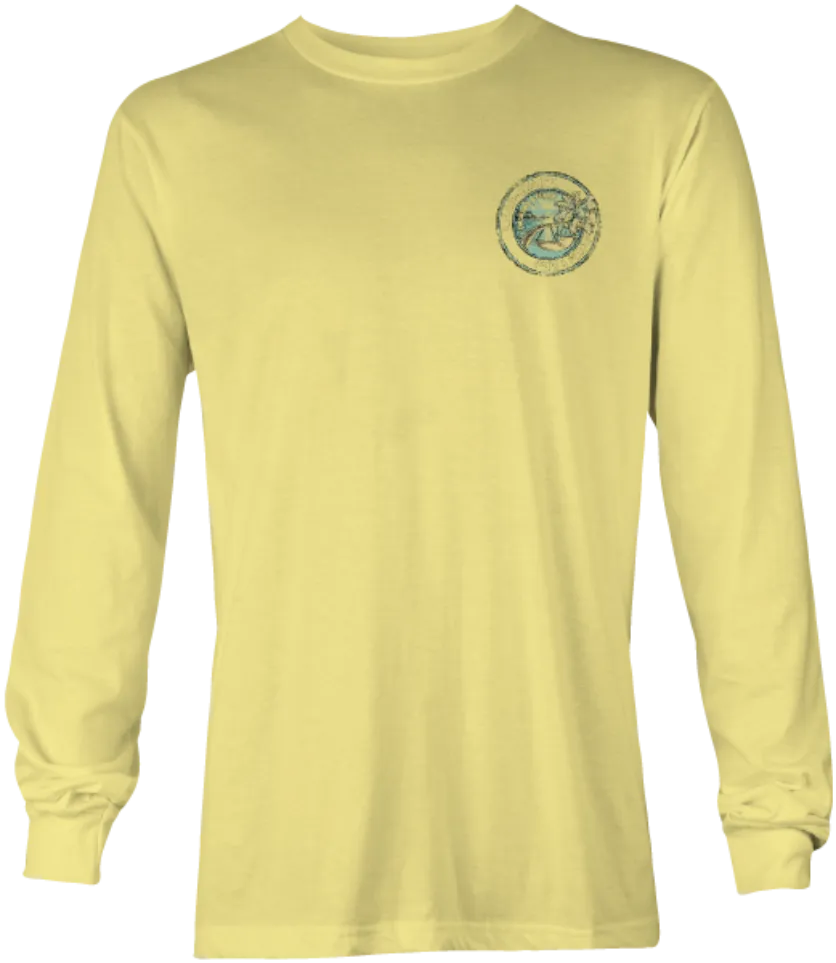 Runway Tropical Palm Long Sleeve Performance Shirt
