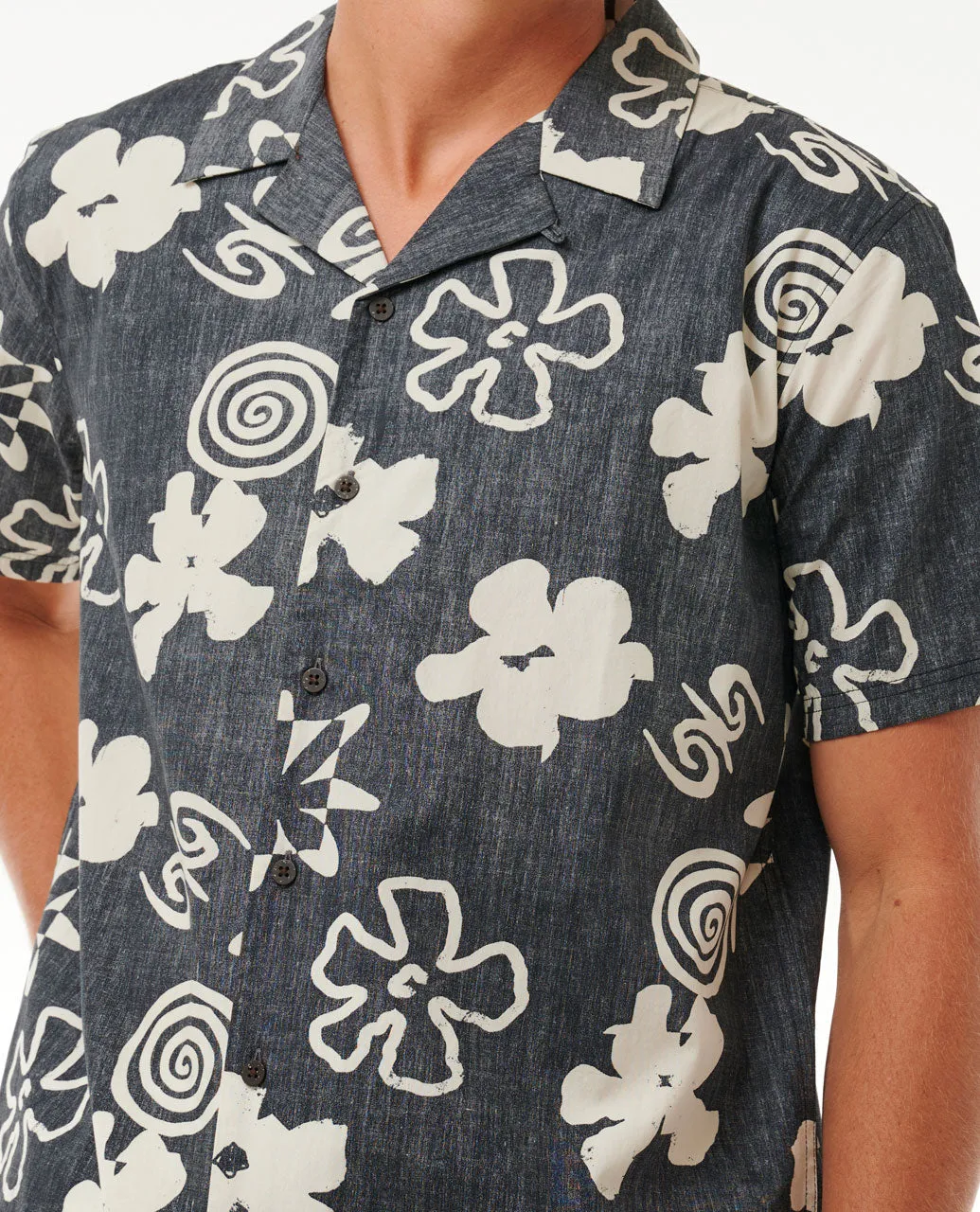 Saltwater Culture Short Sleeve Shirt - Black