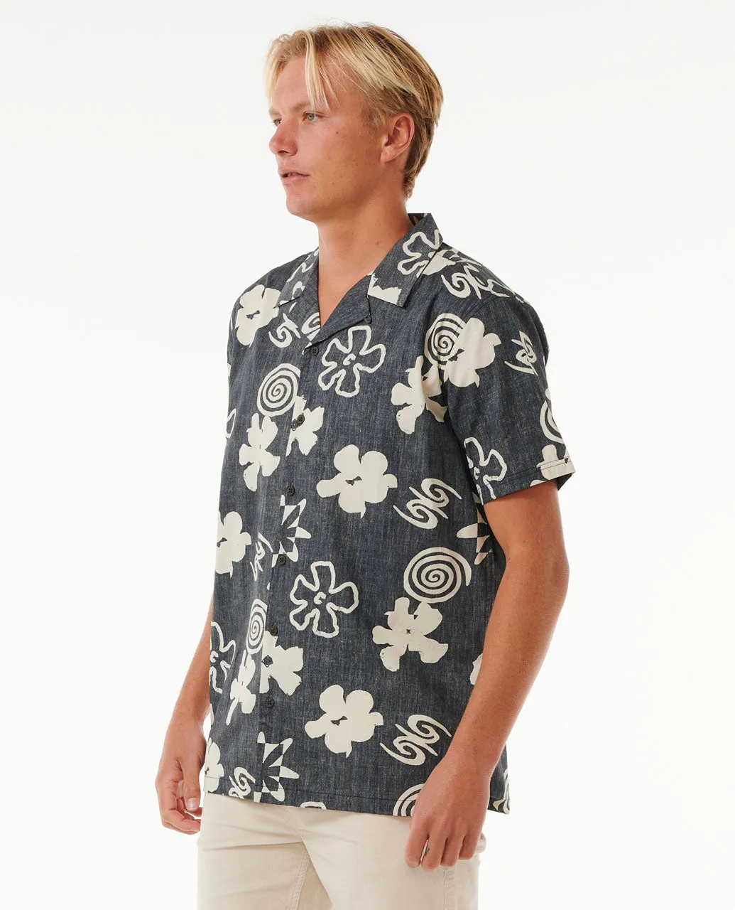 Saltwater Culture Short Sleeve Shirt - Black