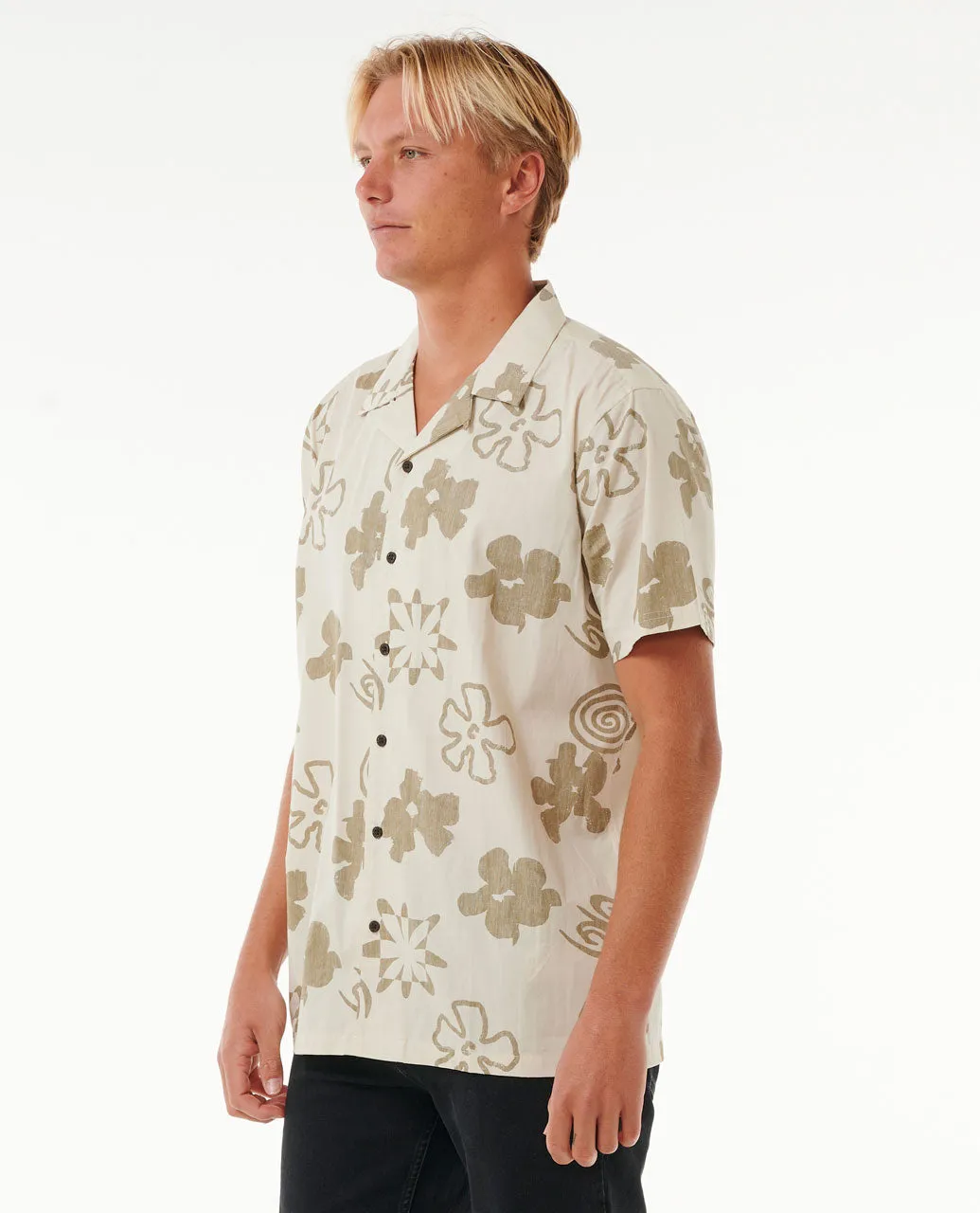 Saltwater Culture Short Sleeve Shirt - Vintage White