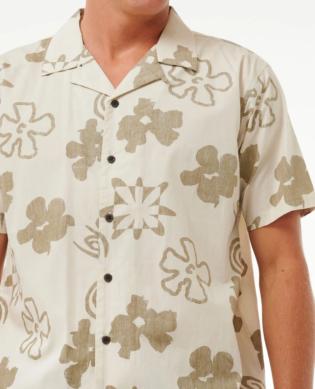 Saltwater Culture Short Sleeve Shirt - Vintage White