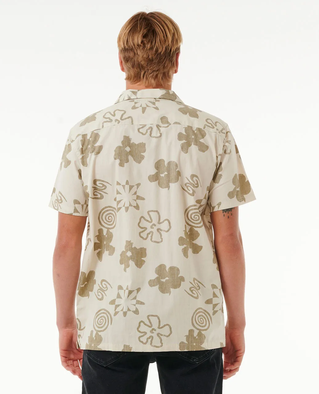 Saltwater Culture Short Sleeve Shirt - Vintage White