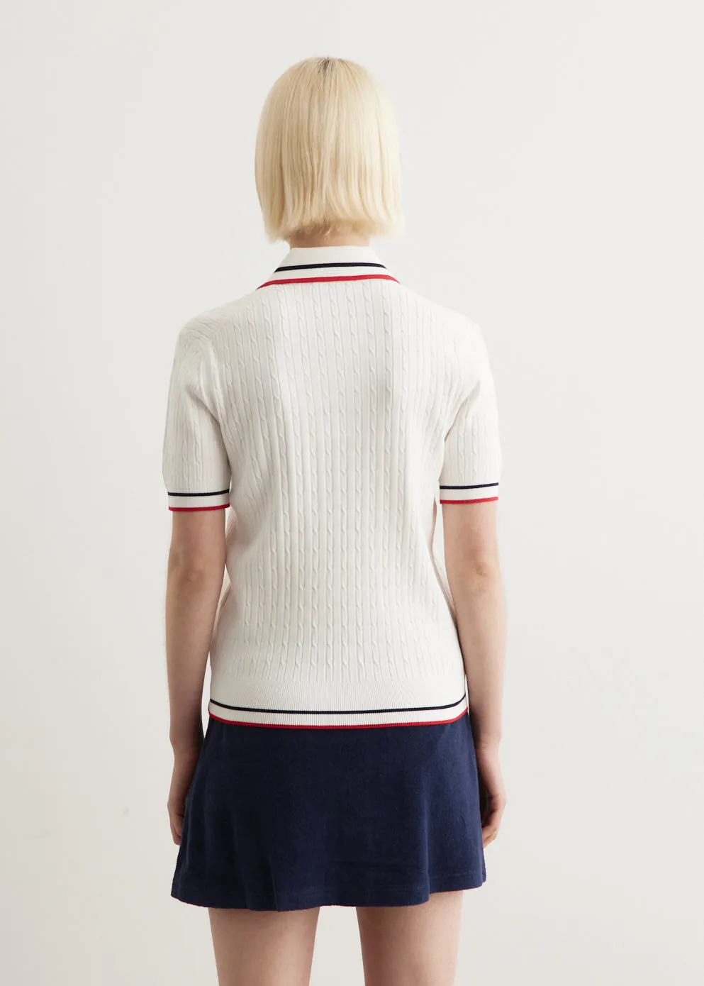 Serif Logo Mini Short-Sleeve Polo