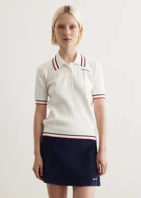 Serif Logo Mini Short-Sleeve Polo