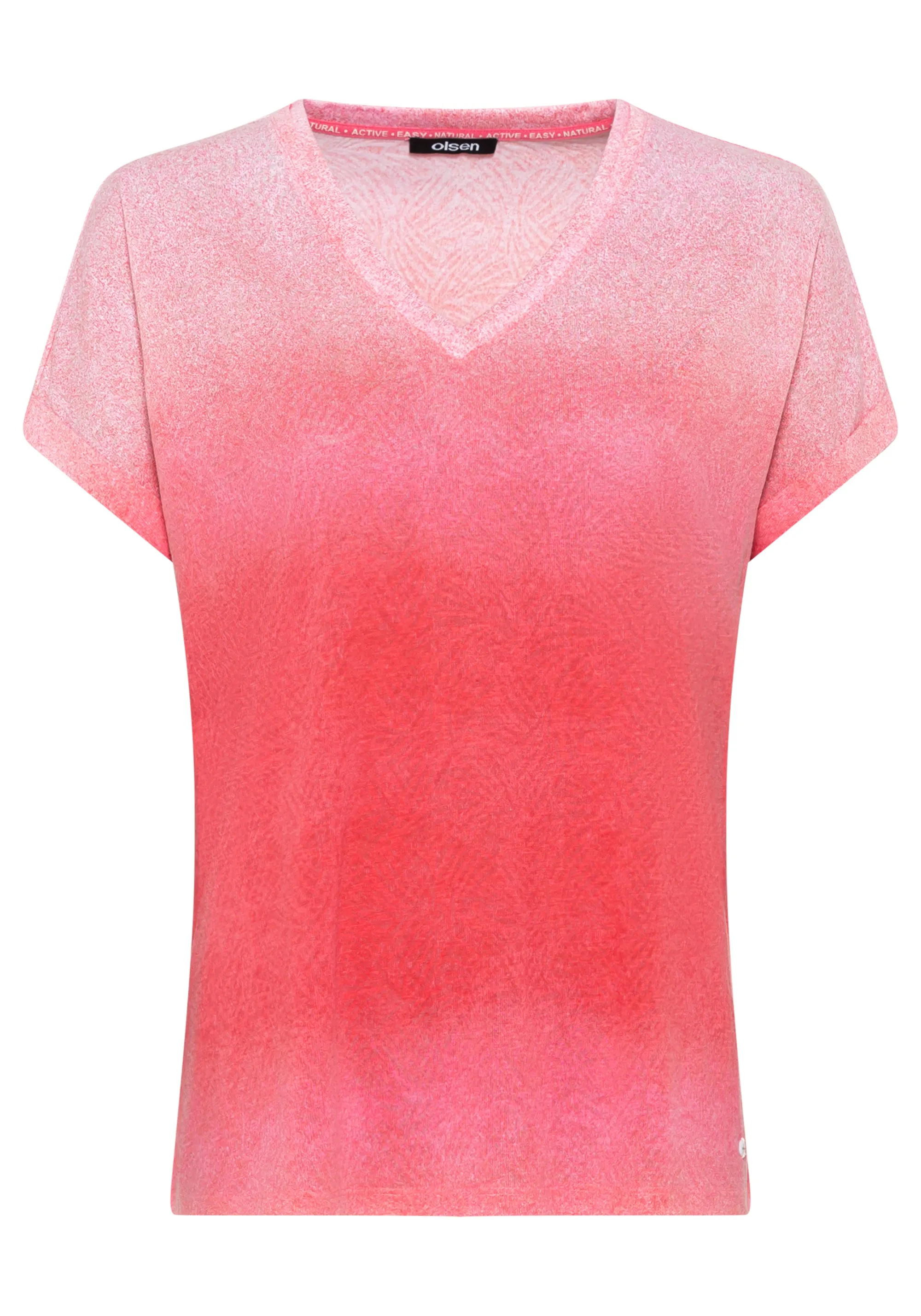 Short Sleeve Ombré Burnout T-Shirt