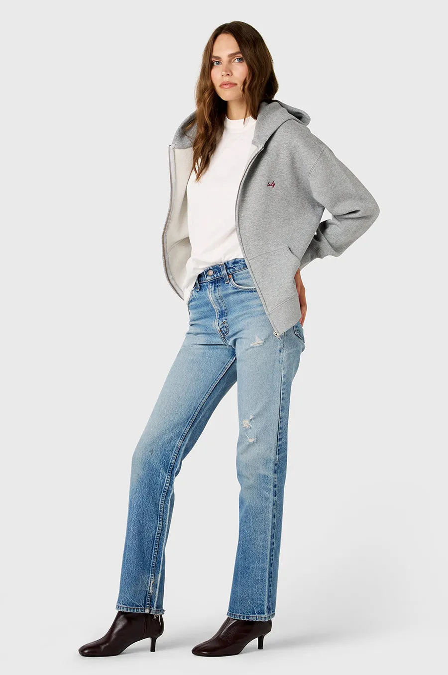 SLOUCHY TEE IN WHITE