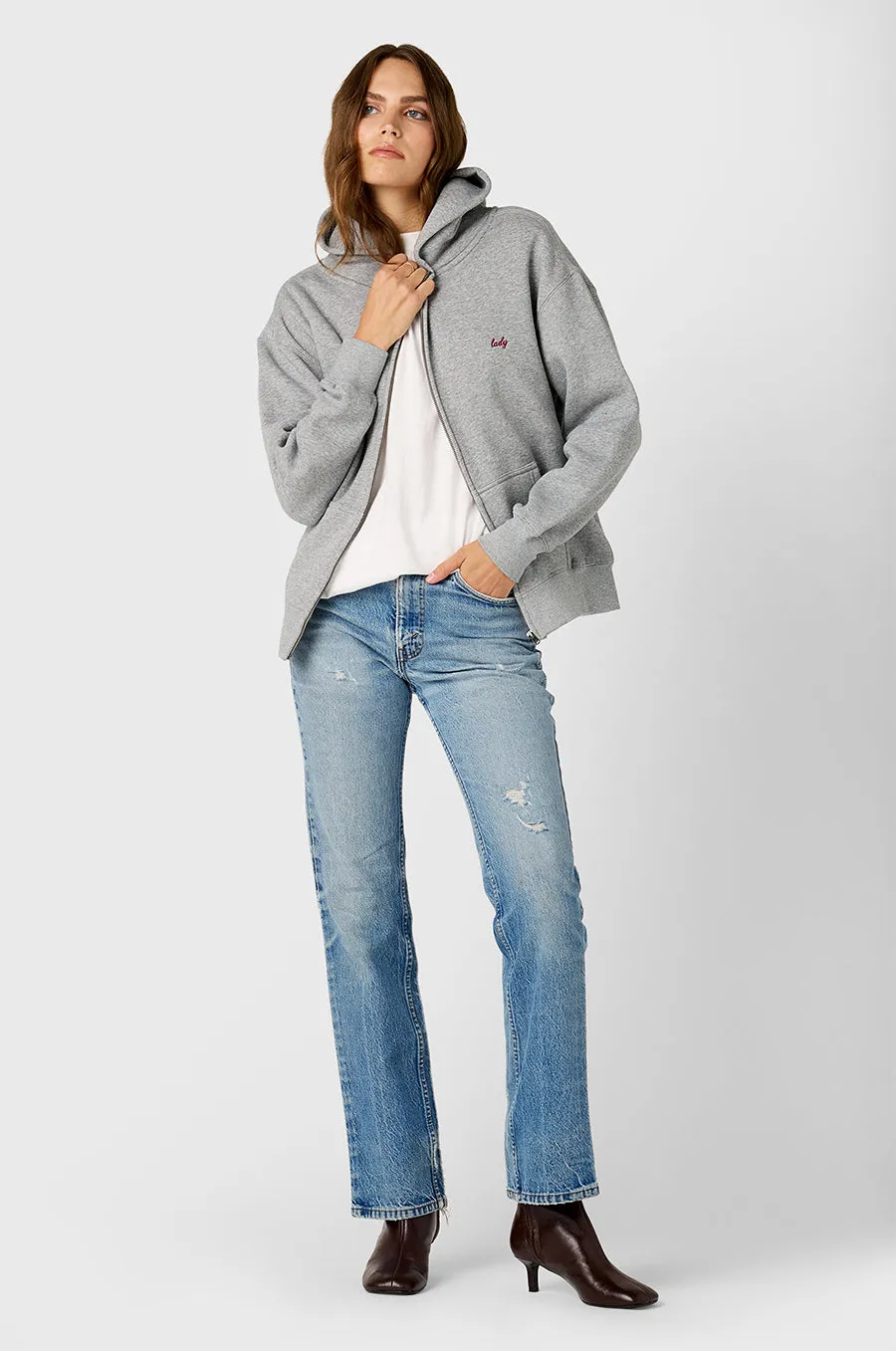 SLOUCHY TEE IN WHITE