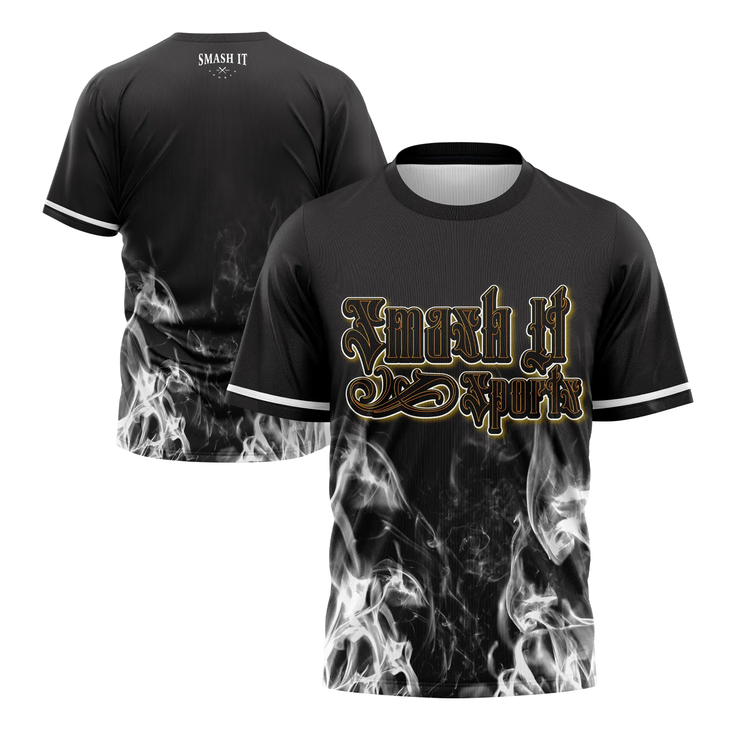 Smash It Sports Short Sleeve Shirt - Smoke