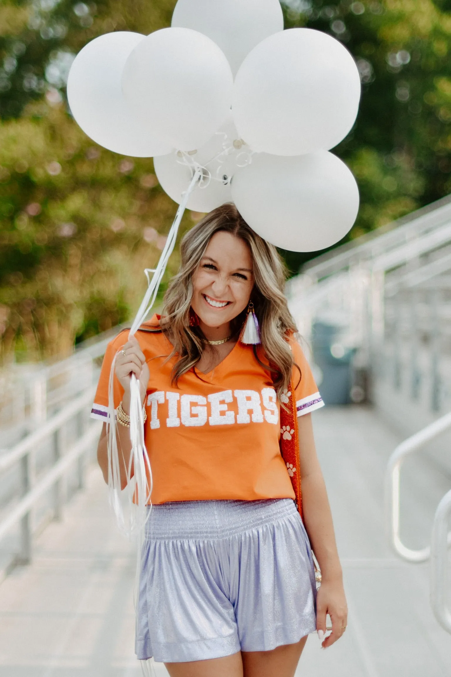 Sparkle City TIGERS Jersey Tee - ORANGE