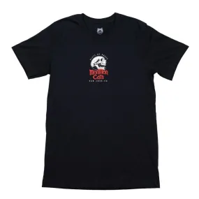 Stone Skull Cat Tee - Black