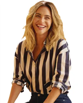 Stripe Shirt Navy Strip