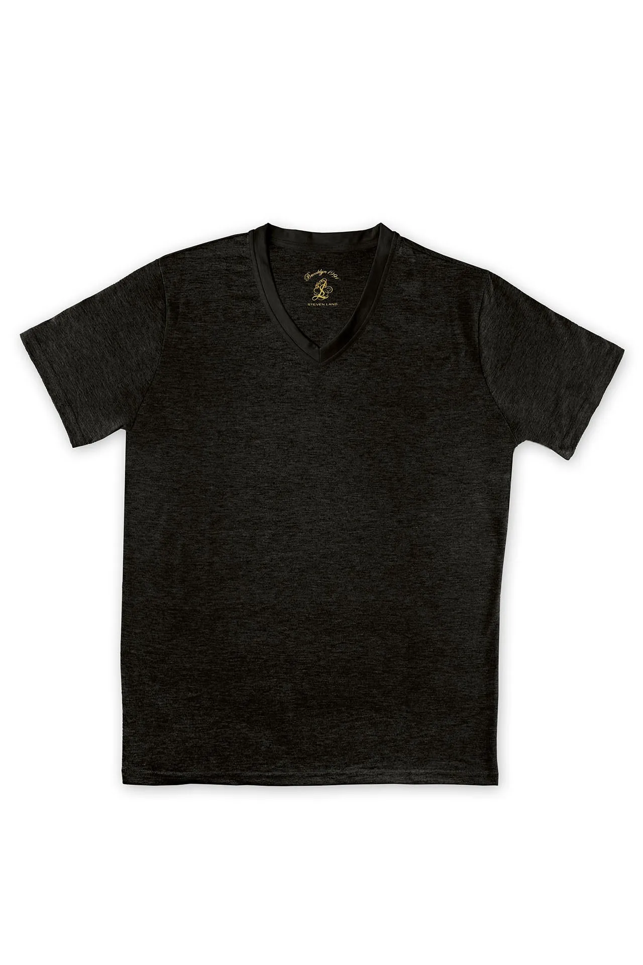 T-Shirt | V – Neck | Brushed Ultra Soft | Black