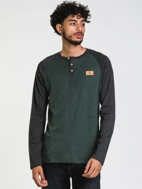 TENTREE CLASSIC LONG SLEEVE HENLEY   - CLEARANCE