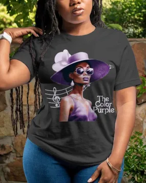 The Color Purplr Black Women Short Sleeve T-shirt