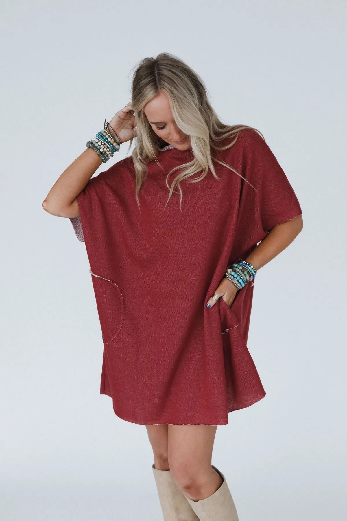 The Nest Laid Back Luxe Dress - Marsala