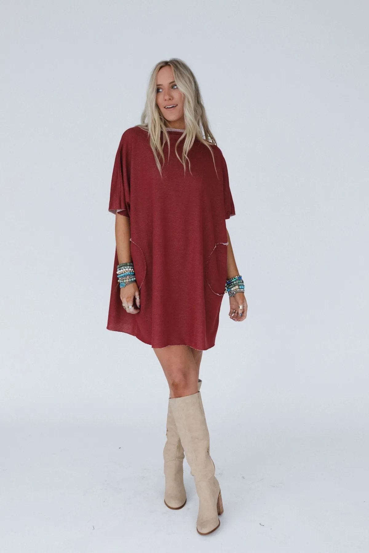 The Nest Laid Back Luxe Dress - Marsala