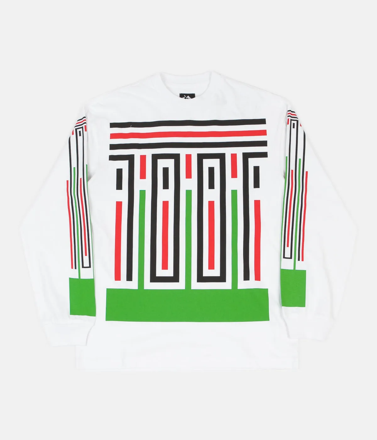 The Trilogy Tapes Stripes Long Sleeve T-Shirt - White