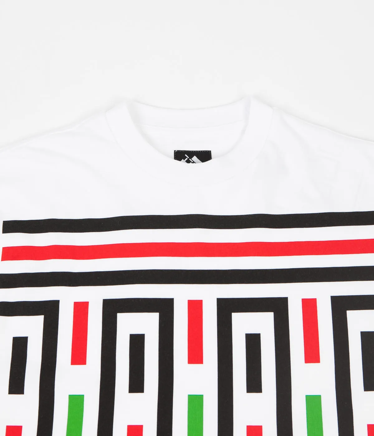 The Trilogy Tapes Stripes Long Sleeve T-Shirt - White