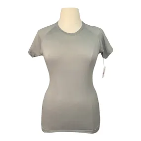 TKEQ 'Kennedy' Seamless Short Sleeve in Grey - Women's L/XL