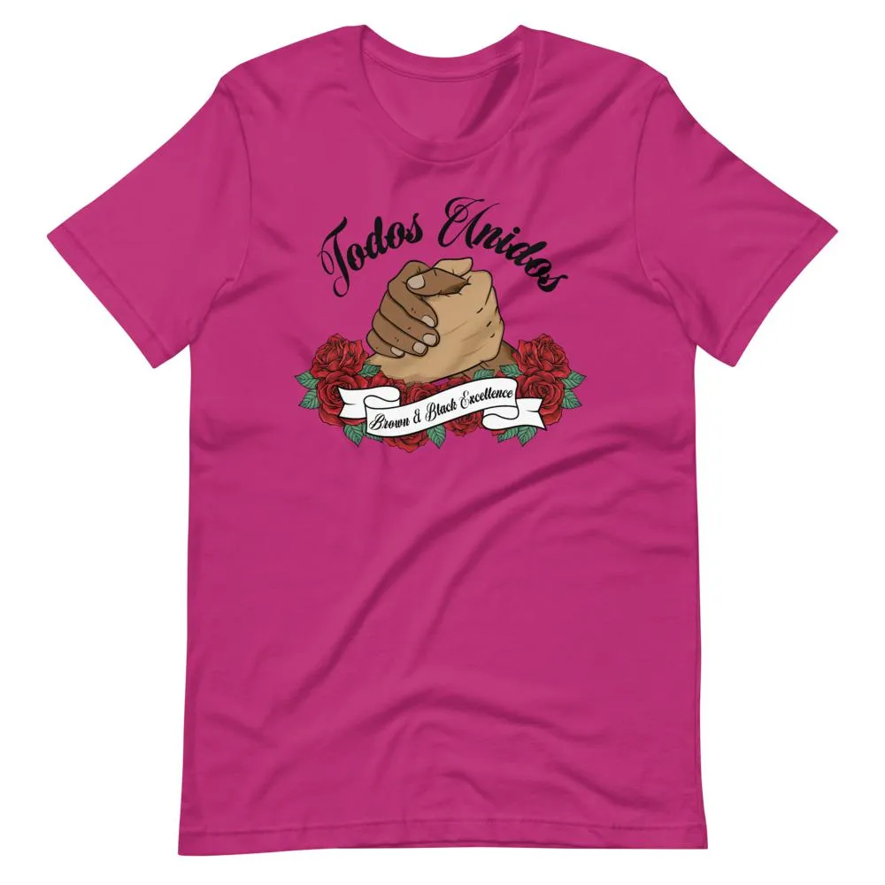 Todos Unidos, Brown and Black Excellence - Short-Sleeve Unisex Light T-Shirts