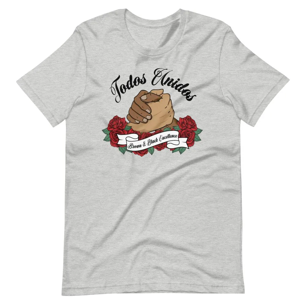 Todos Unidos, Brown and Black Excellence - Short-Sleeve Unisex Light T-Shirts