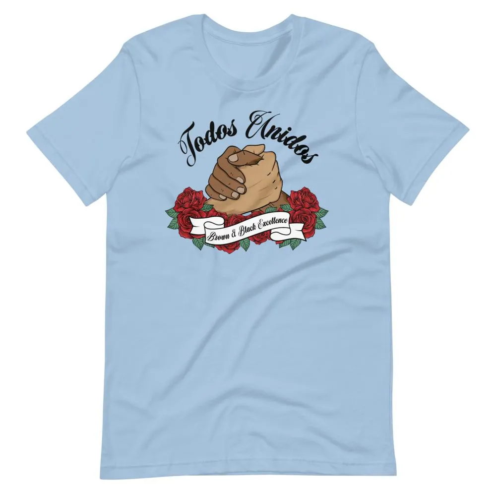 Todos Unidos, Brown and Black Excellence - Short-Sleeve Unisex Light T-Shirts