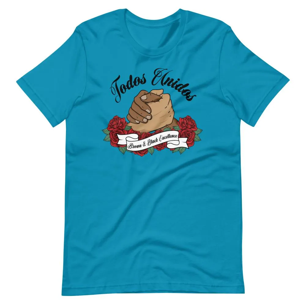 Todos Unidos, Brown and Black Excellence - Short-Sleeve Unisex Light T-Shirts