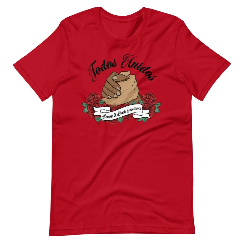 Todos Unidos, Brown and Black Excellence - Short-Sleeve Unisex Light T-Shirts